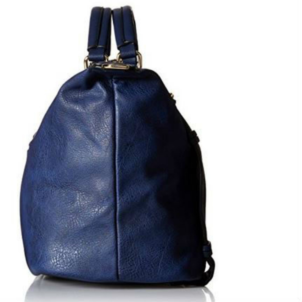 MG collection Bowler Tote Bag, Navy one size - Picture 3 of 6